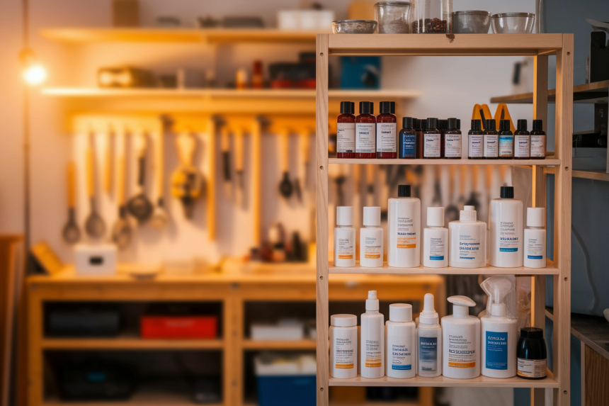 Aménager sa pharmacie personnelle dans un atelier de bricolage